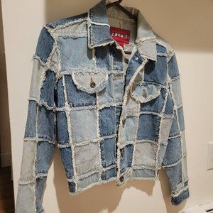 Vintage Patch-Work Denim Jacket
